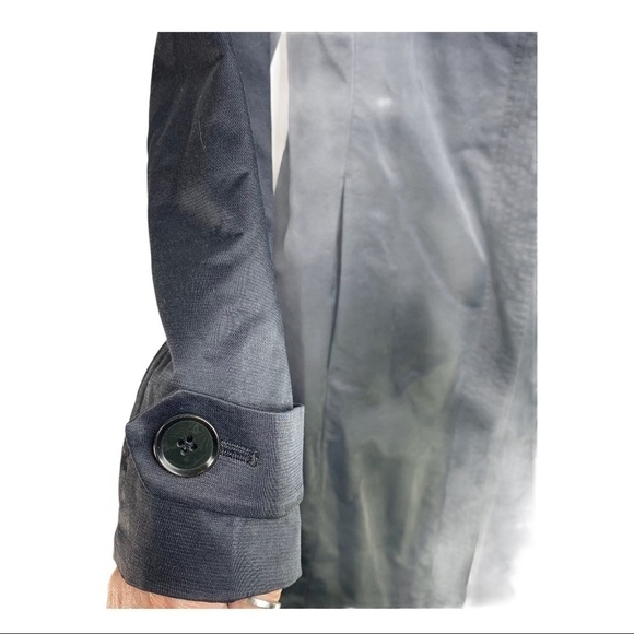 Kenneth Cole Black Sateen Trench - Picture 3 of 15